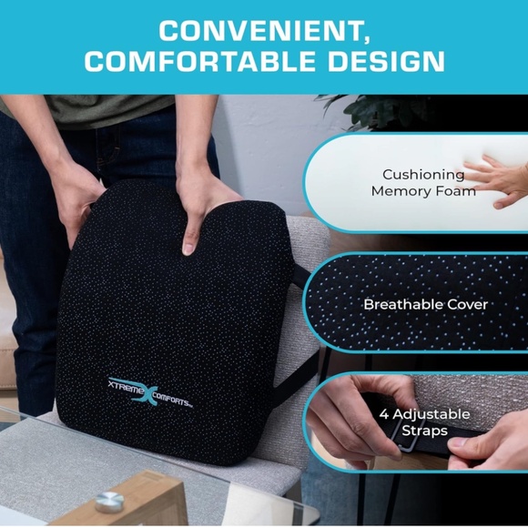 NEW Xtreme Comforts Lumbar Back Support Pillow - Picture 2 of 10